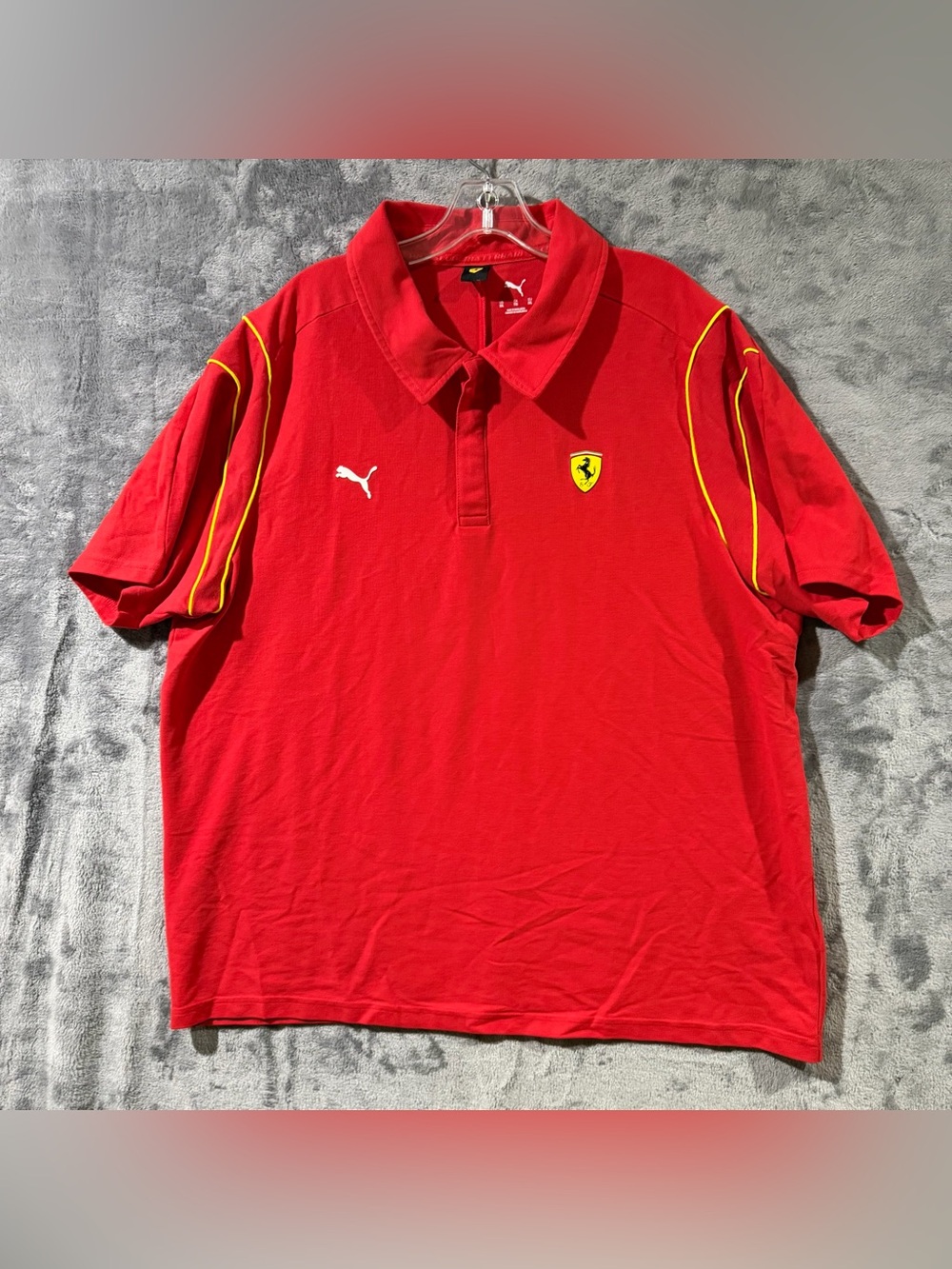 Puma Ferrari Polo Shirt Scuderia F1 Red Motorsport Racing [823812-02] Men's 2XL